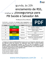 CME, GRSS, IRAS e Biossegurança para PB Saúde e Salvador-BA (IDECAN)