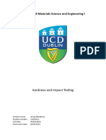 Hardness and Impact Testing - MEEN20070 - 22395911 - James Blackburn