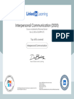 CertificateOfCompletion - Interpersonal Communication 2020