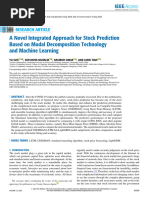 A Novel Integrated Approach For Stock Prediction Based On Modal Decomposition Technology and Machine Learning