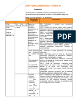 Dosificacion Formación Cívica y Ética Iii