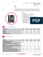 Sensata cw48 Series Panel Mount Relay Datasheet