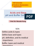 Acid Base-pH and Buffer - Mostafa 2022