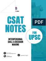 4 CSAT NOTES Interpersonal & Communication Skills