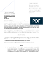 Incidente de Pensiones Vencidas y No Pagadas.