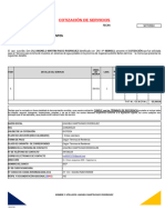 Formato de Cotización - Servicios 4ra Categoria