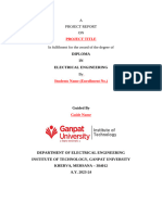 Project Report Front Page Iot