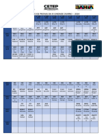 Calendário de Provas, 3° Unidade-1