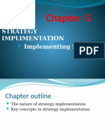 Chapter - 5: Strategy Implimentation Implementing Strategy