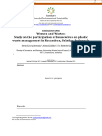 Women and Wastes: Study On The Participation of Housewives On Plastic Waste Management in Kecandran, Salatiga, Indonesia