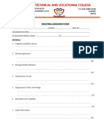 New Industrial Assessment Form