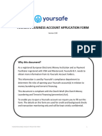 Yoursafe Business Account Application Form Version 3.00 - Encrypted