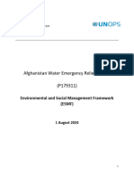 Afghanistan Water Emergency Relief Project