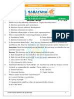 CBSE IX SS-At-11 Electoral Politics-QP