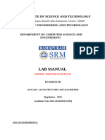 18csc201j-Dsa Lab Manual