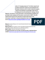 APA DSM5 Severity Measure For Social Anxiety Disorder Child Age 11 To 17