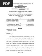 Dhirajlal Walji Ladwa 2 Others Vs Jitesh Jayantilal Ladwa Another (Commercial Cause No 2 of 2020) 2023 TZHCComD 376 (17 November 2023)