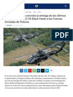 Lockheed Martin Concreta La Entrega de Los Últimos Dos Helicópteros S-70i Black Hawk A Las Fuerzas Armadas de Polonia