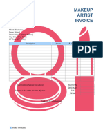 Makeup Artist Invoice Template