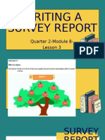 MODULE 8-LESSON 3-Writing A Survey Report