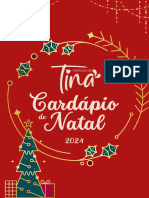 TINA - Cardápio de Natal