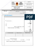 Examen Régional PC Tanger 2023 FR