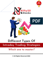 Nifty 50 & Stocks - Types of Intraday Trading Strategies