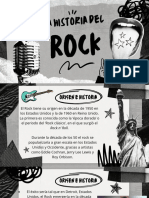 Presentación Historia Del Rock Collage Blanco y Negro