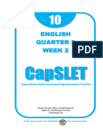 English Quarter 2 Week 2: Capsulized Self-Learning Empowerment Toolkit