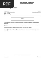 November 2023 (v1) MS - Paper 1 CAIE Chemistry IGCSE