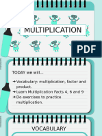 Multiplication Facts 4, 6 and 9