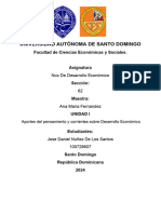 Aportes Del Pensamiento y Corrientes Sobre Desarrollo Económico