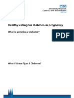 Healthy Eating For Diabetes in Pregnancy