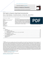 Ionic Liquids in Dispersive Liquid-Liquid Microextraction