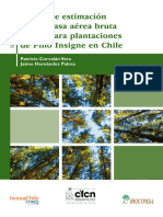 Tablas de Estimación de Biomasa Aérea Bruta en Pie para Plantaciones de Pino Insigne en Chile