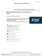 3D Printing Technologies For Drug Delivery A Review