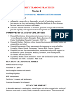 Module I Security Trading Practices