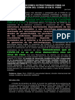 Lust, J. (2021) - TRADUCIDO - The Structural Conditions For The Expansion of COVID-19 in Peru. Essays On COVID-19