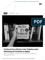 5 Lições Do Livro Mostre o Seu Trabalho... o No Digital - by @tutinicola - Medium