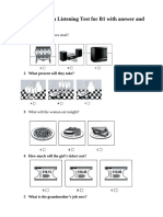 Practice English Listening Test For B1 With Answer and Audioscript