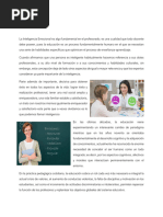 La Inteligencia Emocional Del Docente en El Proceso Educativo Con Niños