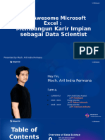 The Awesome Microsoft Excel Membangun Karir Impian Sebagai Data Scientist