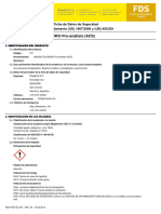 761 AMONIO CLORURO Pro-Análisis (ACS) : Ficha de Datos de Seguridad Según Reglamento (CE) 1907/2006 y (UE) 453/201