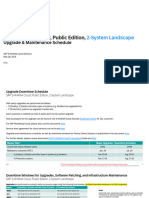 SAP S - 4HANA Cloud, Public Edition, 2-System Landscape & SAP Marketing Cloud - Upgrade & Maintenance Schedule