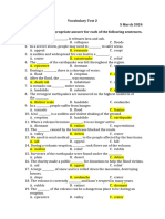 8A1 - 5.3 - Vocabulary Test 2