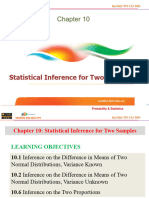 Chapter 10-Statistical Inference For Two Samples