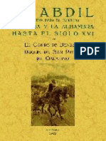 Boabdil Granada y La Alhambra Hasta El Siglo Xvi