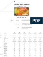 UA85AU8000WXXY Samsung Specifications Sheet