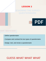 Designing Survey