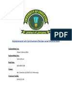 Assignment of Curriculum Design and Instructio1